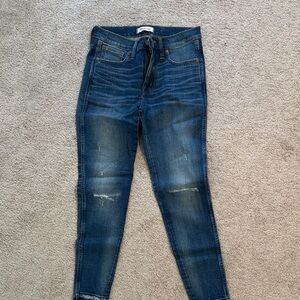 Madewell Dark Blue Skinny Jeans